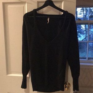 Nanette Lepore black cashmere sweater